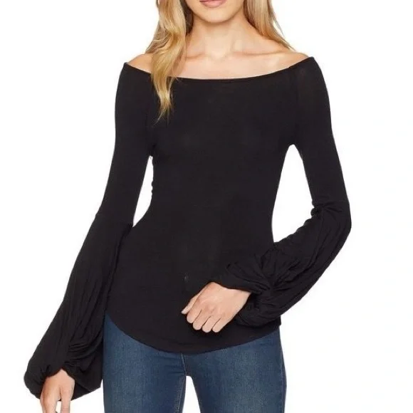 ❌SOLD❌ Free People Black To The Tropics Top Sz S - Picture 3 of 13